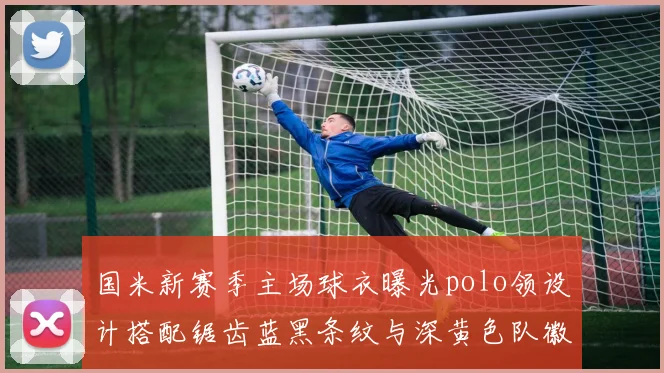 国米新赛季主场球衣曝光polo领设计搭配锯齿蓝黑条纹与深黄色队徽